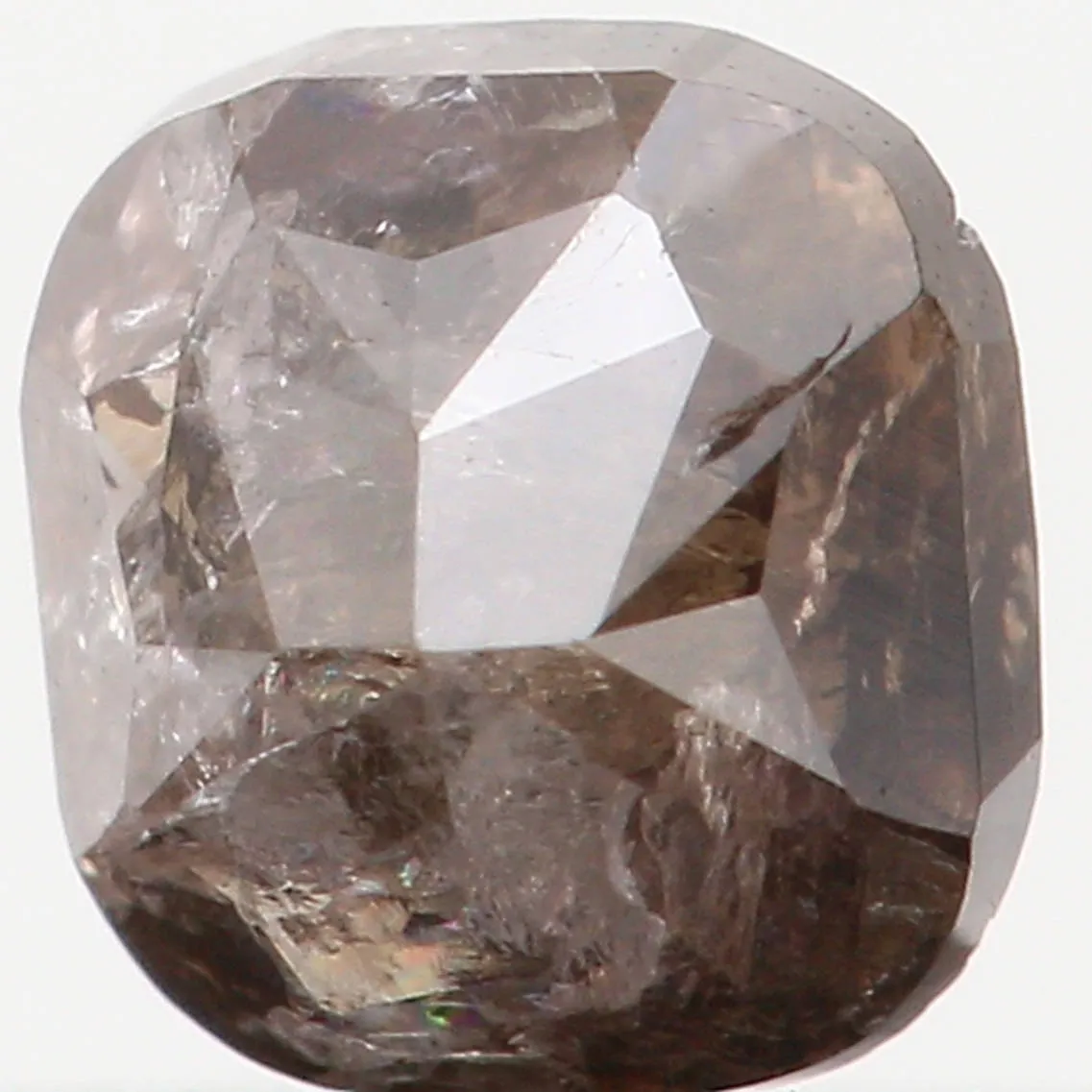 Natural Loose Diamond Cushion Blackish Grey Color I2 Clarity 3.90 MM 0.38 Ct L5381