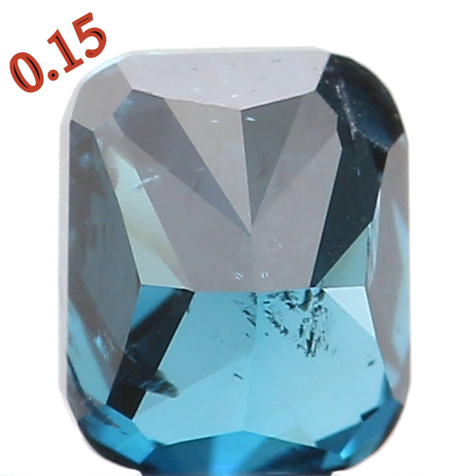 Natural Loose Diamond Cushion Blue Color SI2 Clarity 3.10 MM 0.15 Ct KR877