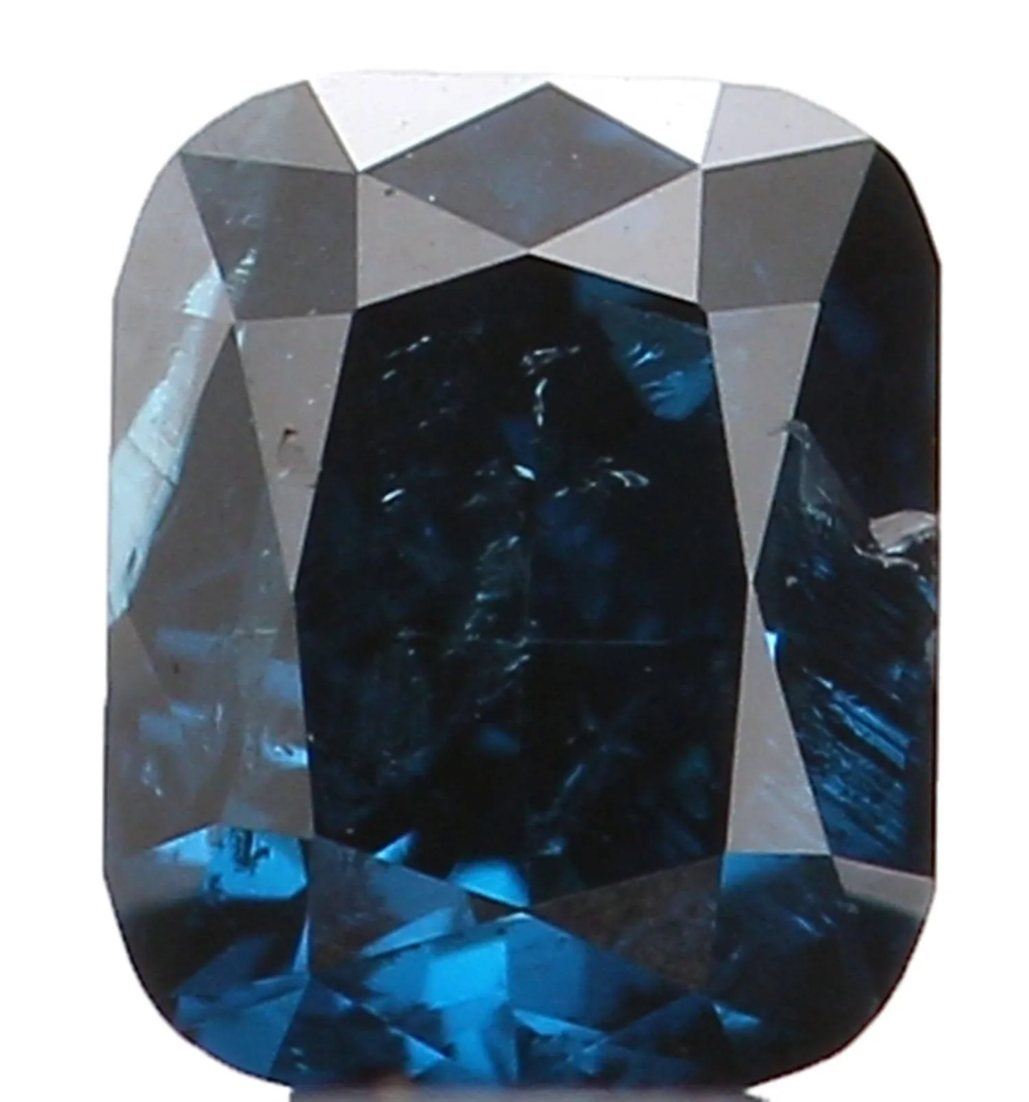 Natural Loose Diamond Cushion Blue Color SI2 Clarity 3.10 MM 0.15 Ct KR877