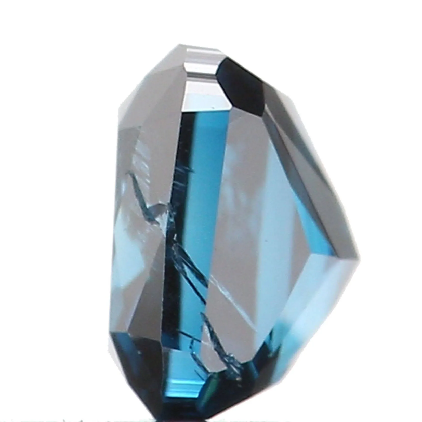 Natural Loose Diamond Cushion Blue Color SI2 Clarity 3.10 MM 0.15 Ct KR877