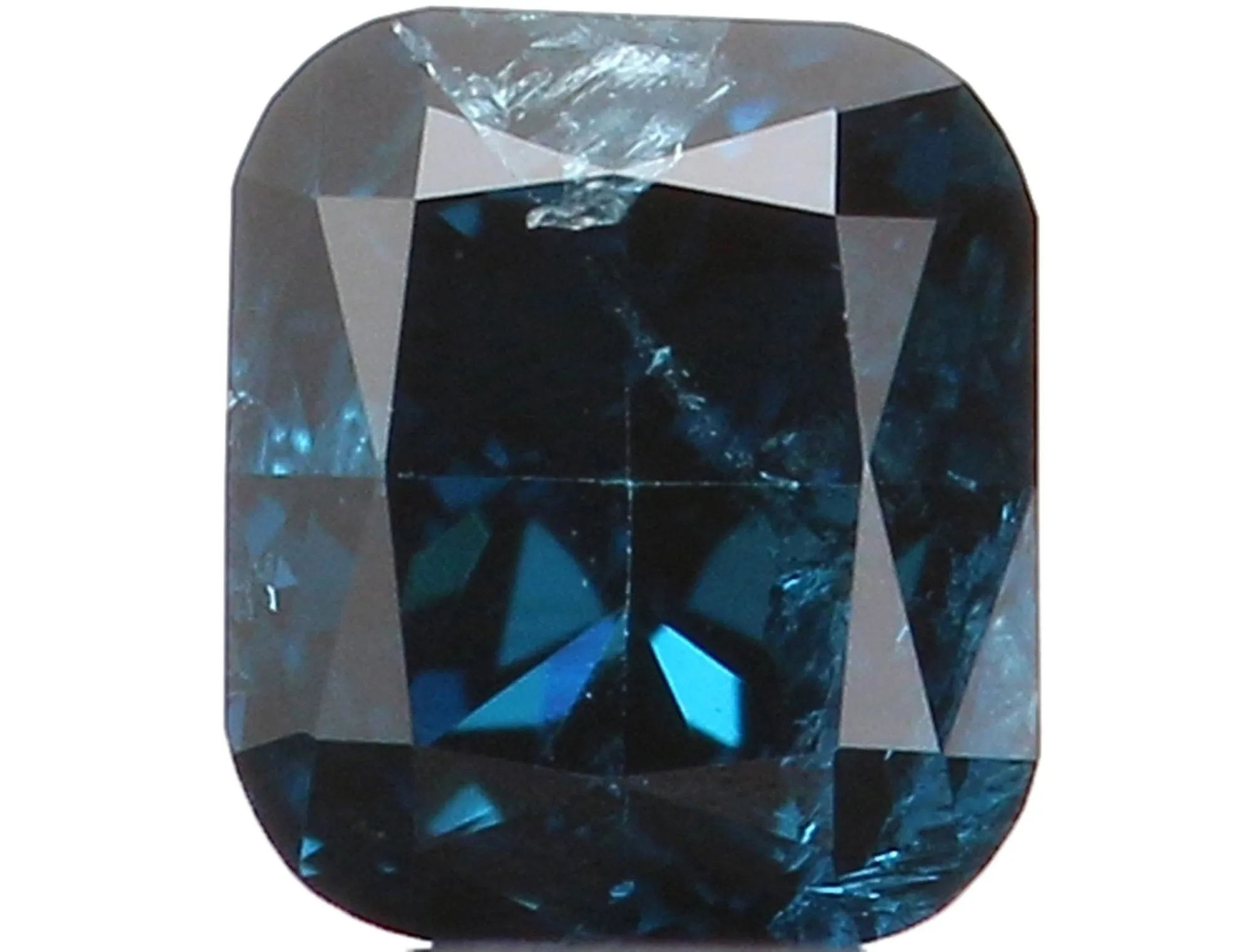 Natural Loose Diamond Cushion Blue Color SI2 Clarity 3.20 MM 0.16 Ct L5760