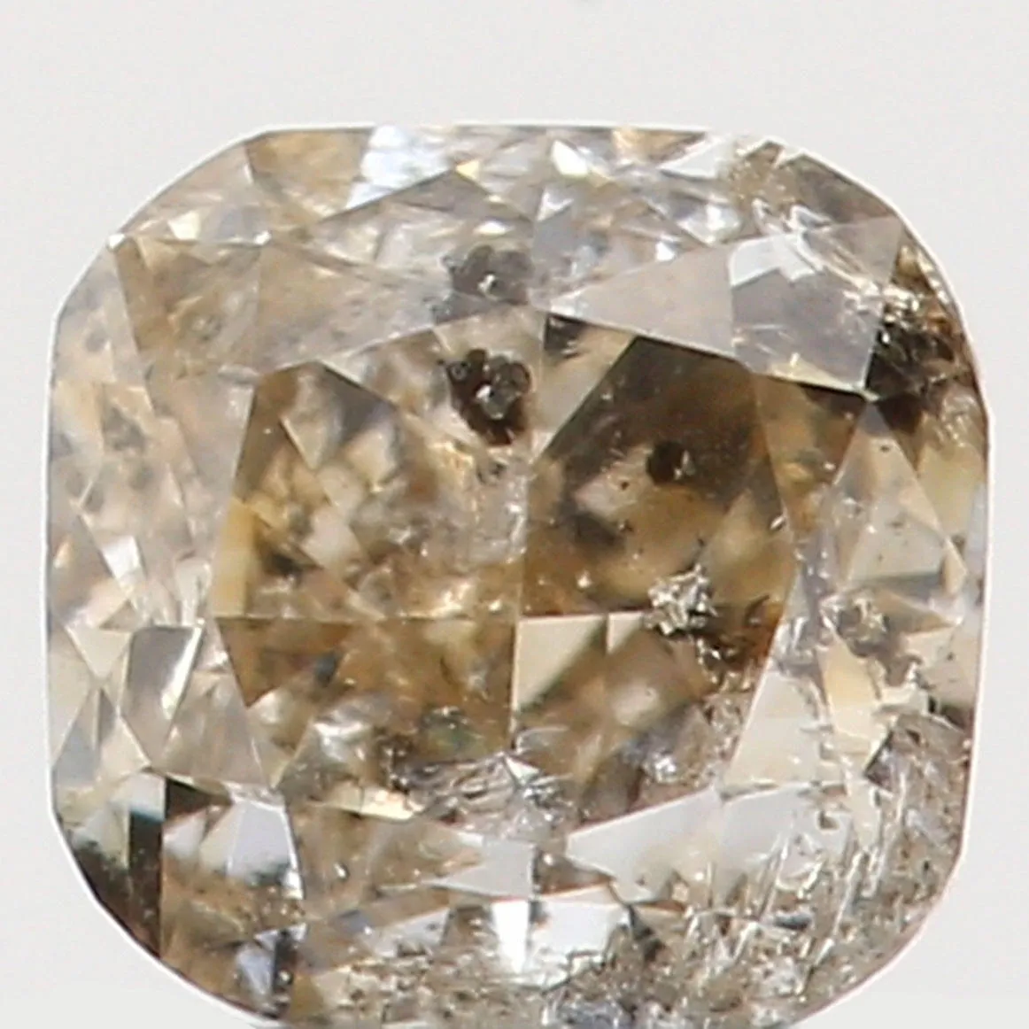 Natural Loose Diamond Cushion Brown Yellow Color I1 Clarity 2.80 MM 0.14 Ct L5412