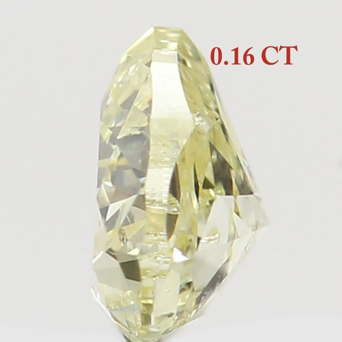 Natural Loose Diamond Heart Yellow Color SI2 Clarity 3.40 MM 0.16 Ct KR1412