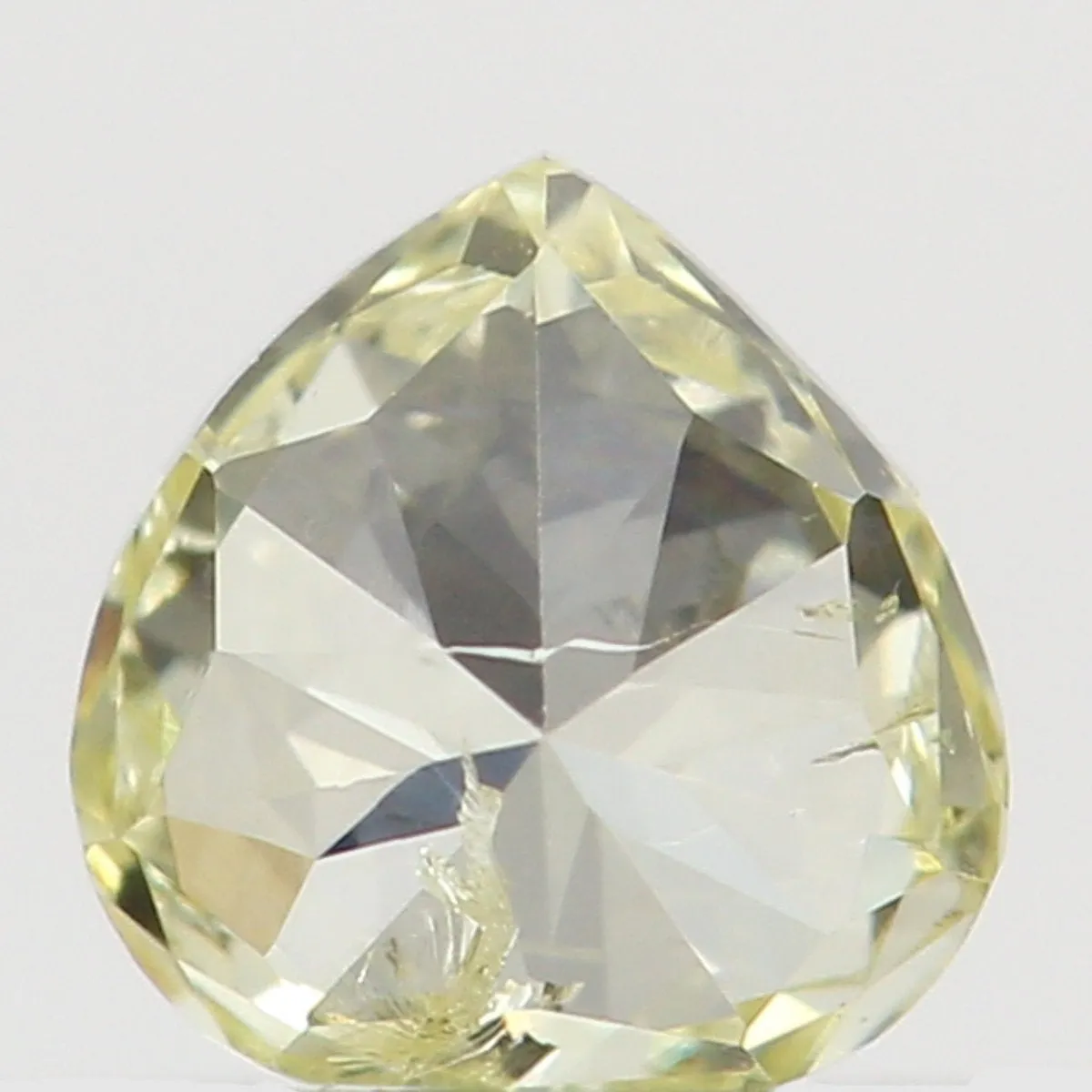 Natural Loose Diamond Heart Yellow Color SI2 Clarity 3.40 MM 0.16 Ct KR1412