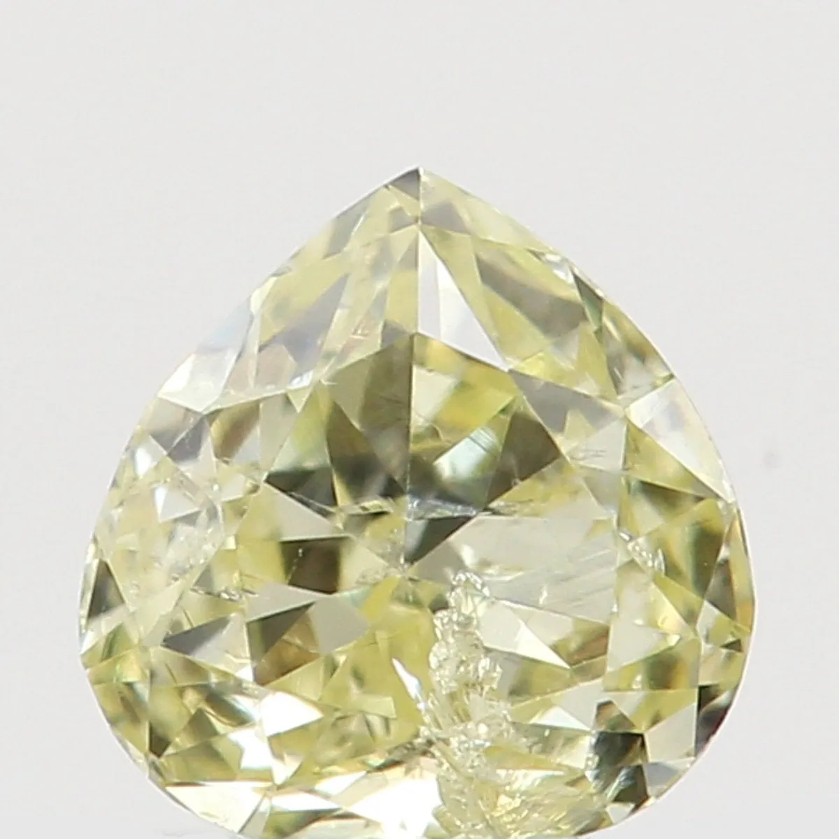 Natural Loose Diamond Heart Yellow Color SI2 Clarity 3.40 MM 0.16 Ct KR1412