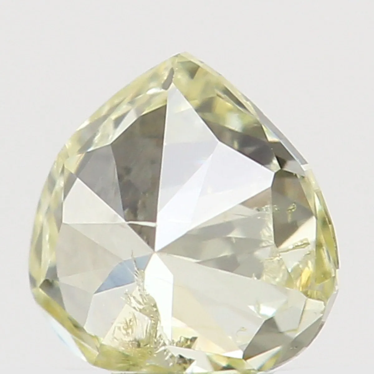 Natural Loose Diamond Heart Yellow Color SI2 Clarity 3.40 MM 0.16 Ct KR1412