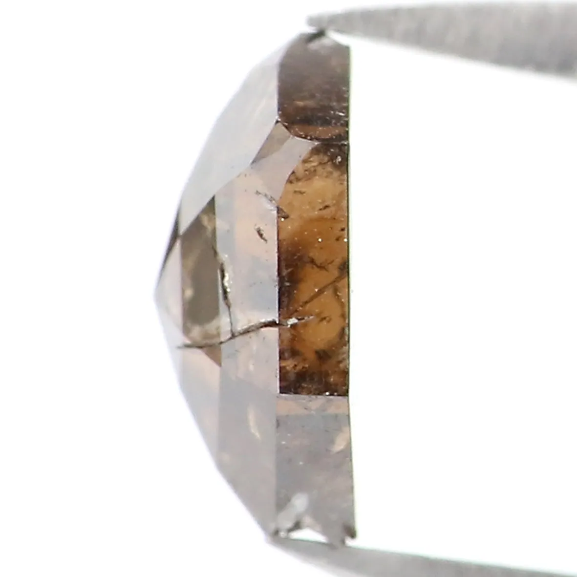 Natural Loose Diamond Hexagon Brown Color I3 Clarity 6.90 MM 0.89 Ct L7448