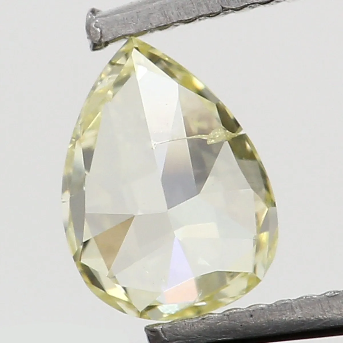 Natural Loose Diamond Pear Yellow Color SI1 Clarity 3.80 MM 0.12 Ct KR1438