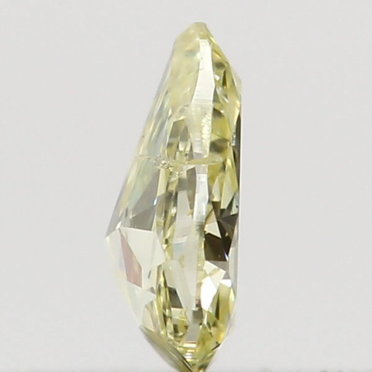 Natural Loose Diamond Pear Yellow Color SI1 Clarity 3.80 MM 0.12 Ct KR1438