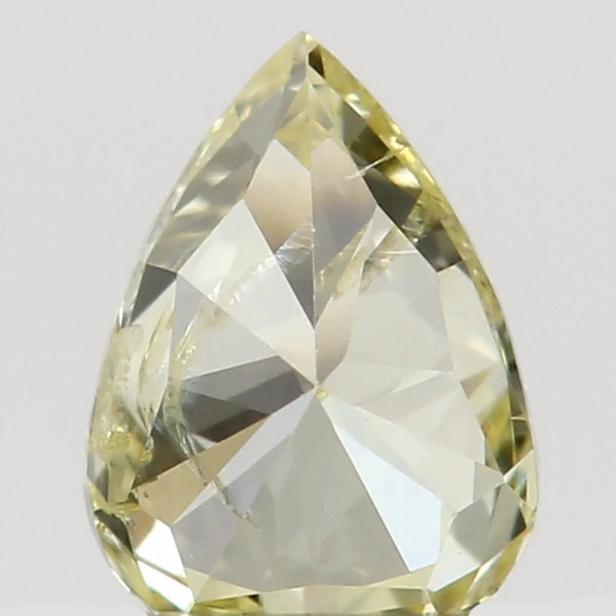 Natural Loose Diamond Pear Yellow Color SI1 Clarity 4.10 MM 0.16 Ct KR1440