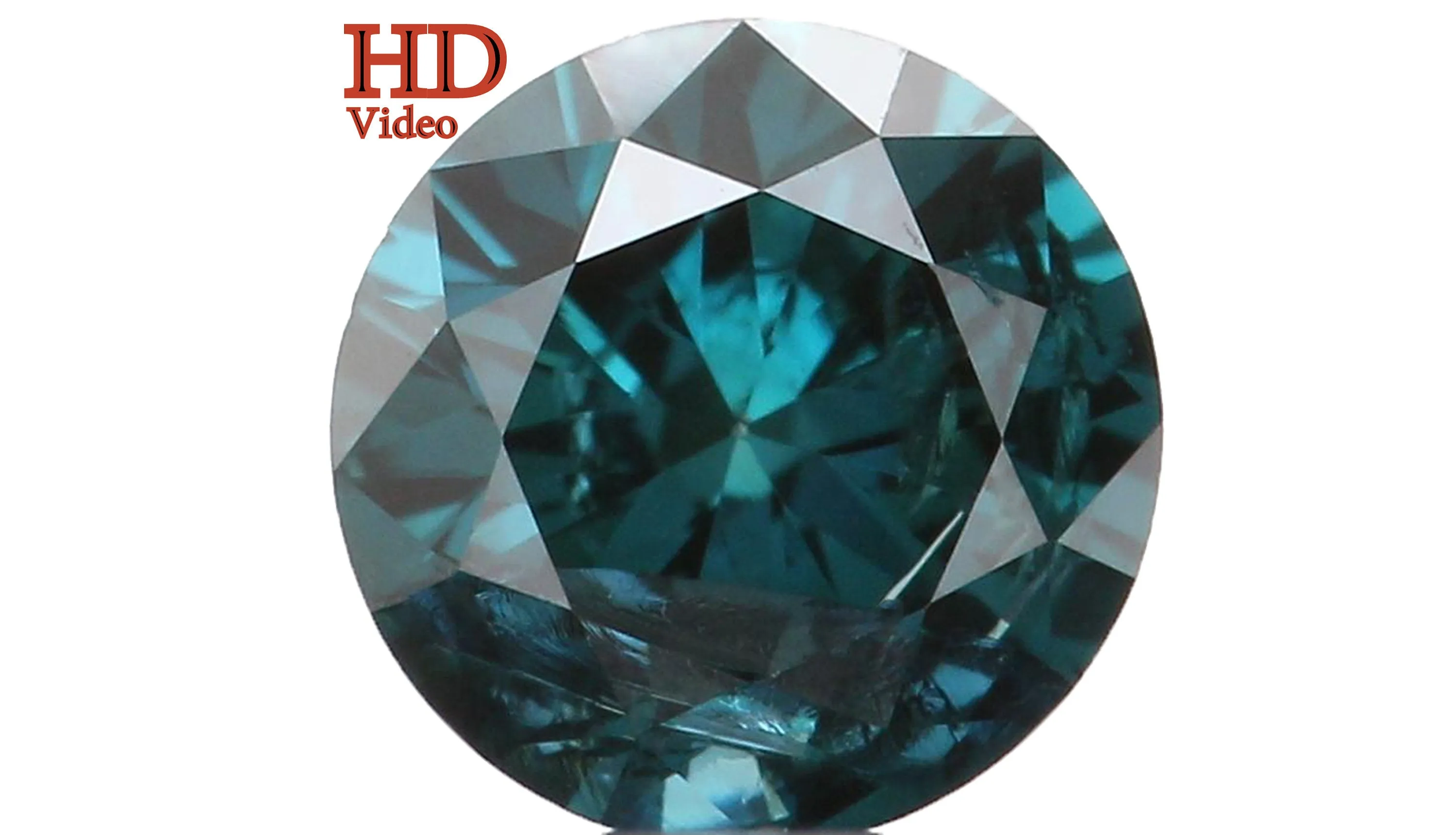 Natural Loose Diamond Round Blue Color I2 Clarity 4.05 MM 0.26 Ct KR201