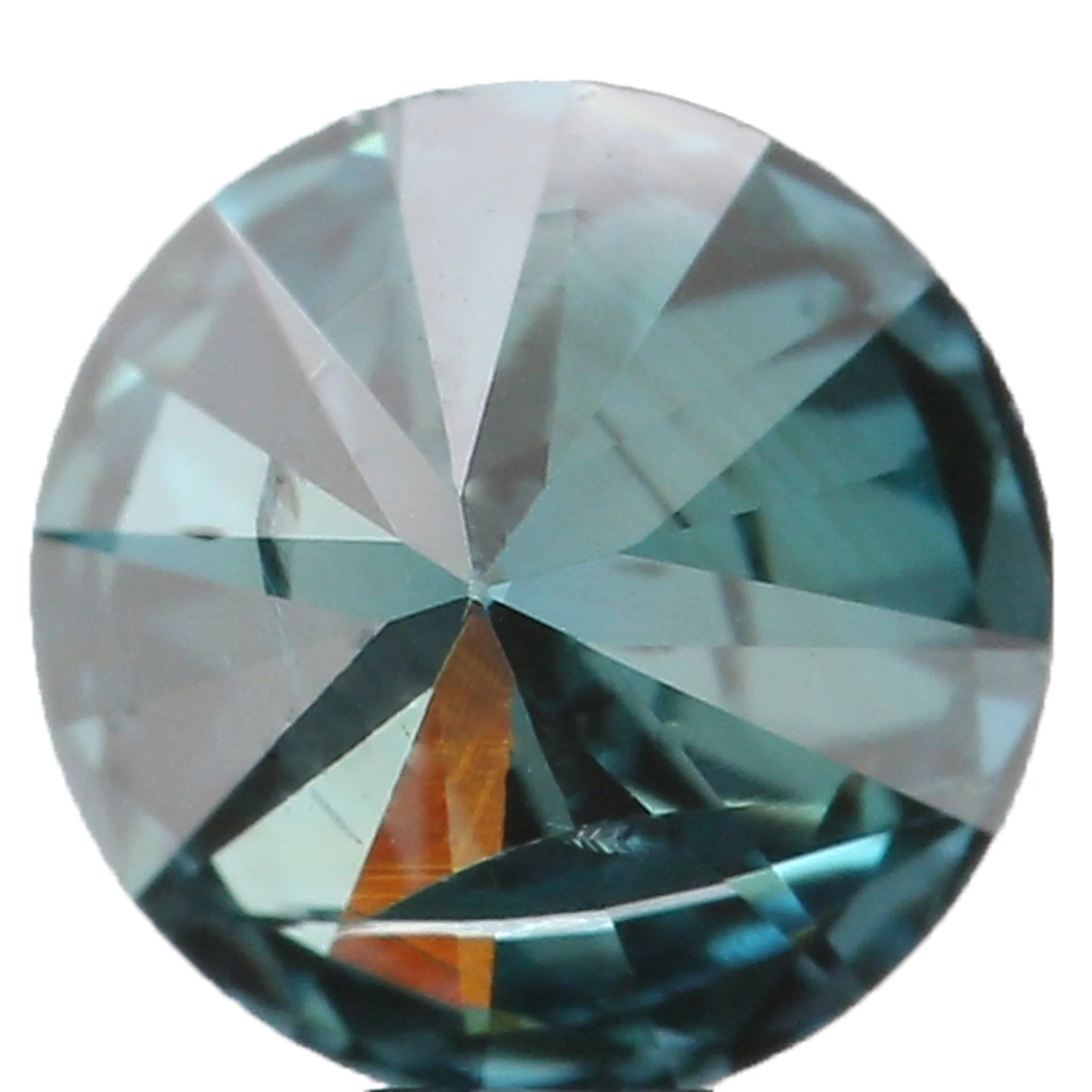 Natural Loose Diamond Round Blue Color I2 Clarity 4.05 MM 0.26 Ct KR201