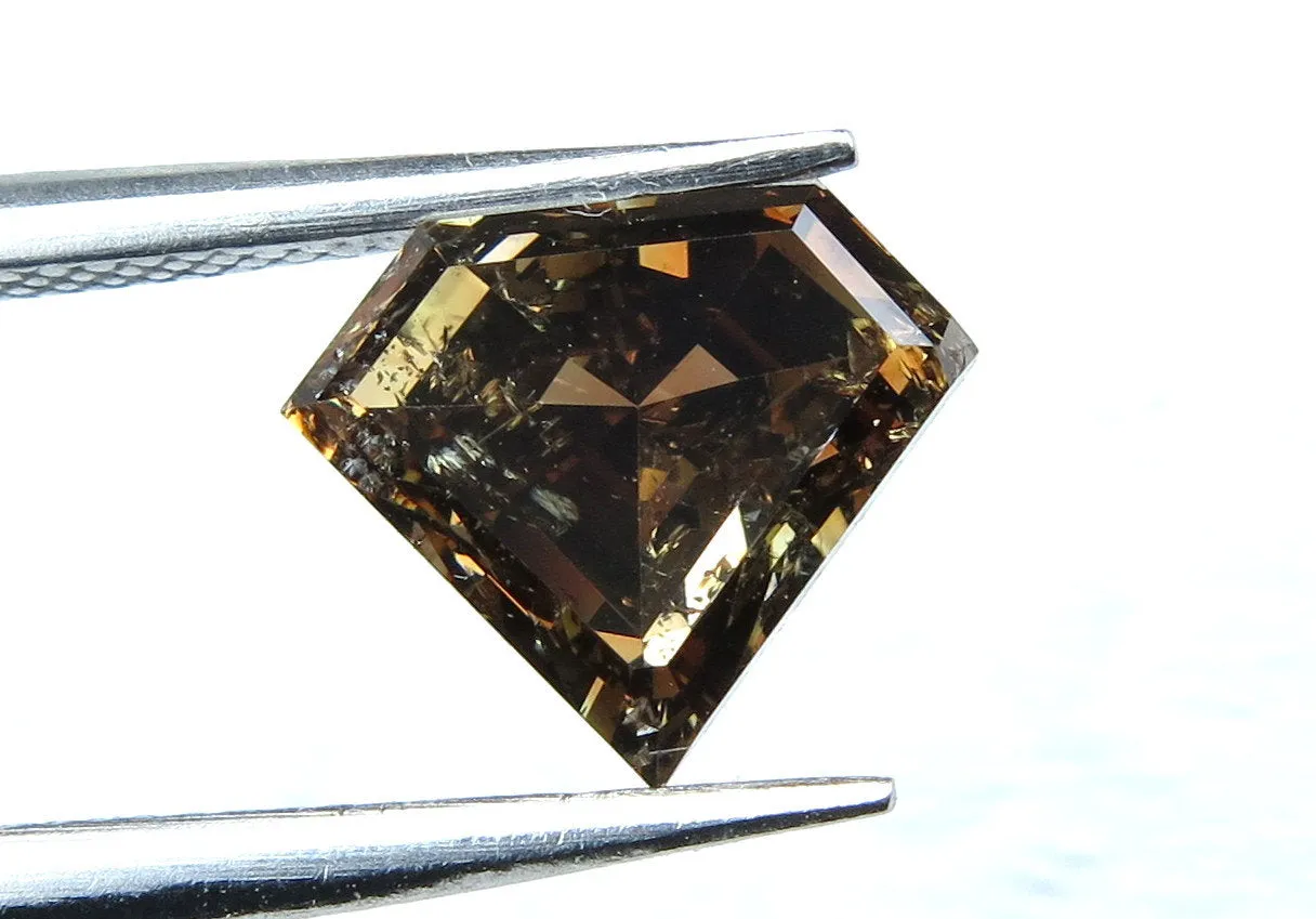 Natural Loose Diamonds Fancy Deep Orange Brown 6.80 MM 1.33 Ct