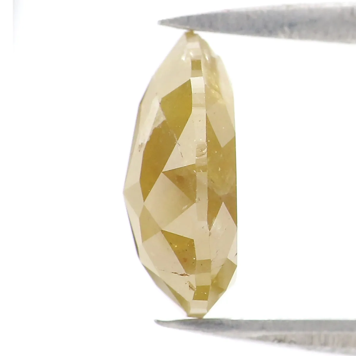 Natural Loose Pear Diamond Yellow Color 1.93 CT 9.33 MM Pear Shape Rose Cut Diamond L2693