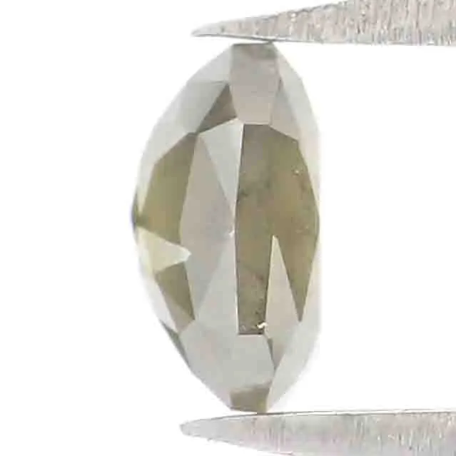 Natural Loose Radiant Grey Color Diamond 0.68 CT 5.30 MM Radiant Shape Rose Cut Diamond L7485