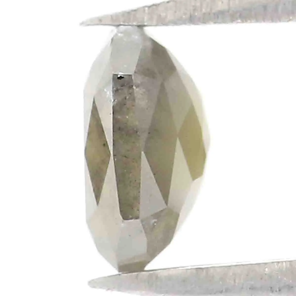 Natural Loose Radiant Grey Color Diamond 0.68 CT 5.30 MM Radiant Shape Rose Cut Diamond L7485