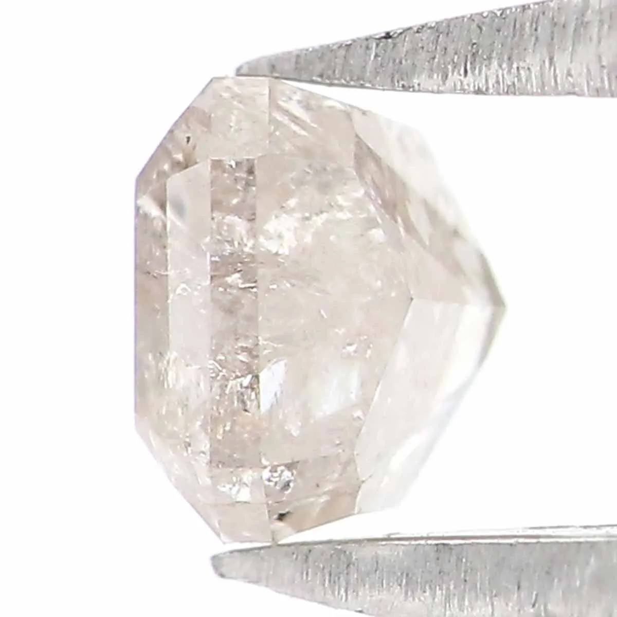 Natural Loose Radiant Yellow Grey Color Diamond 0.48 CT 4.00 MM Radiant Shape Rose Cut Diamond L5963