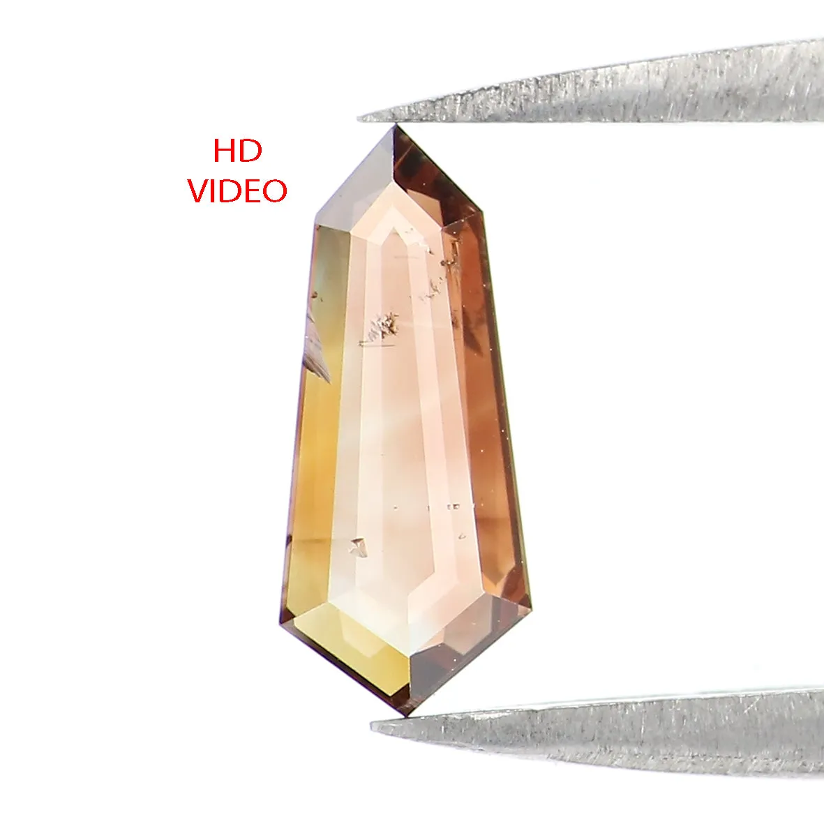 Natural Loose Shield Brown Color Diamond 0.50 CT 9.10 MM Shield Shape Rose Cut Diamond KDL1613