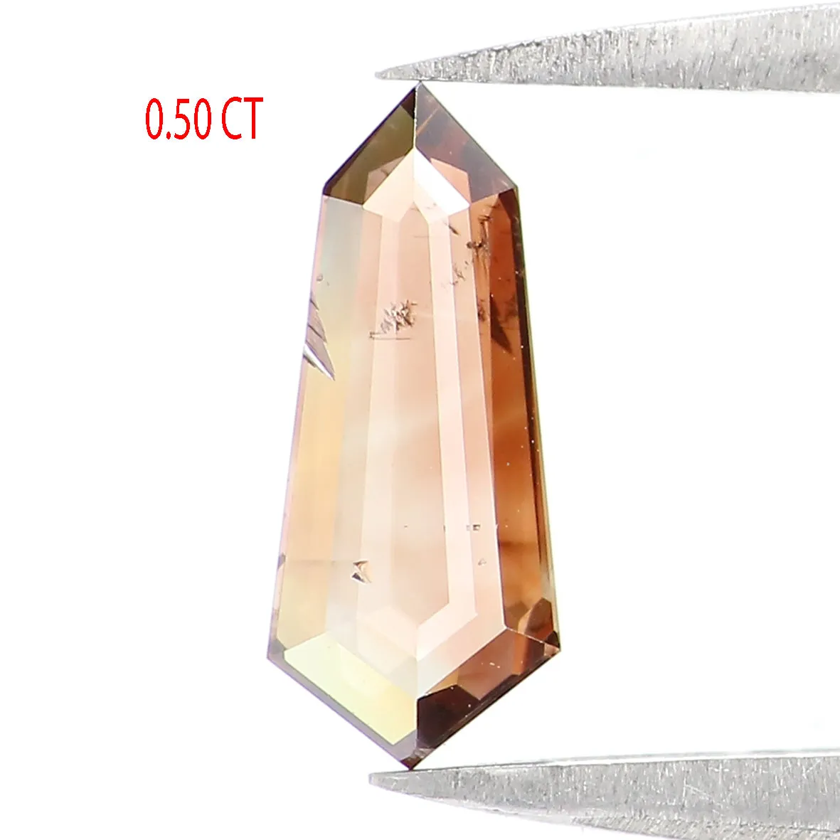 Natural Loose Shield Brown Color Diamond 0.50 CT 9.10 MM Shield Shape Rose Cut Diamond KDL1613