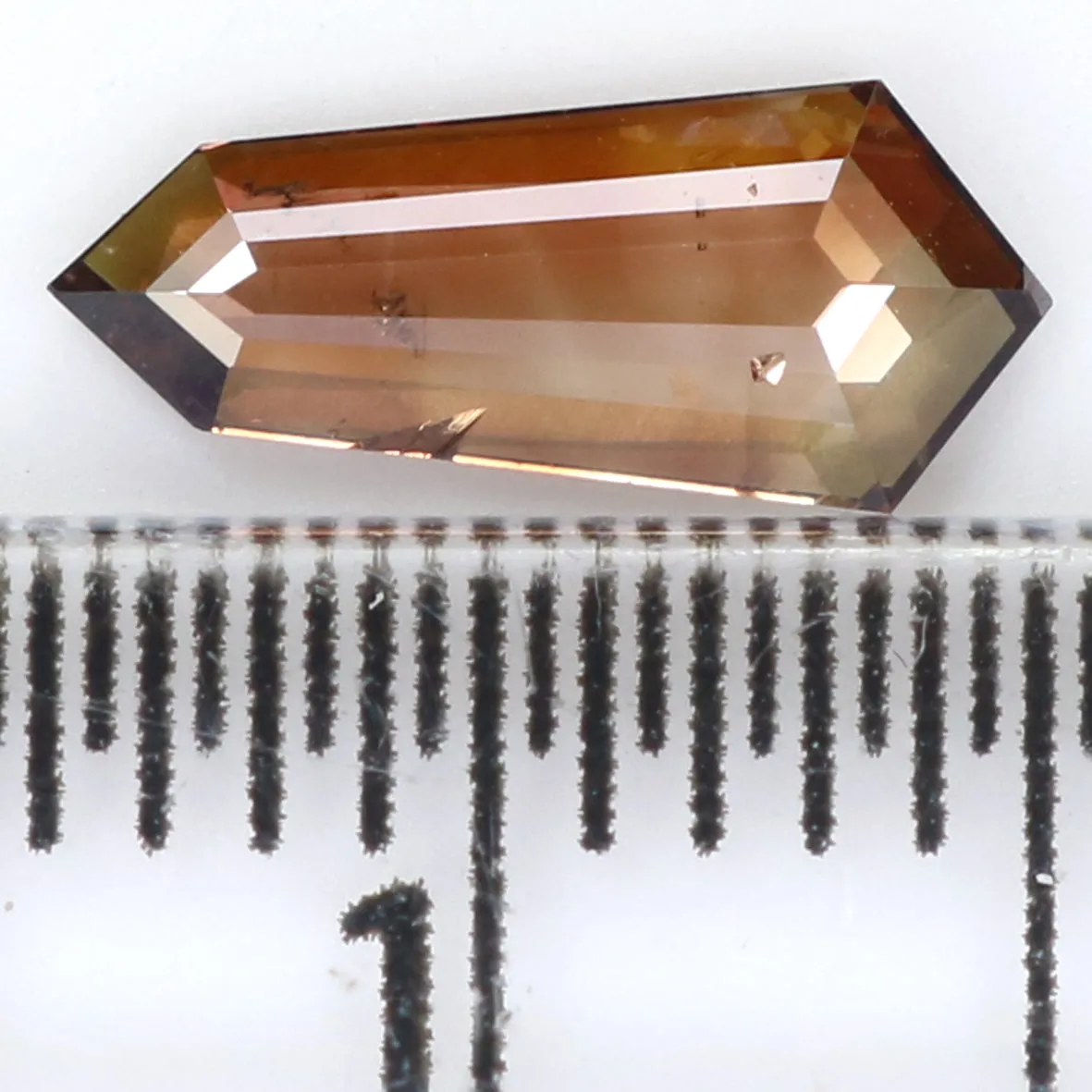 Natural Loose Shield Brown Color Diamond 0.50 CT 9.10 MM Shield Shape Rose Cut Diamond KDL1613