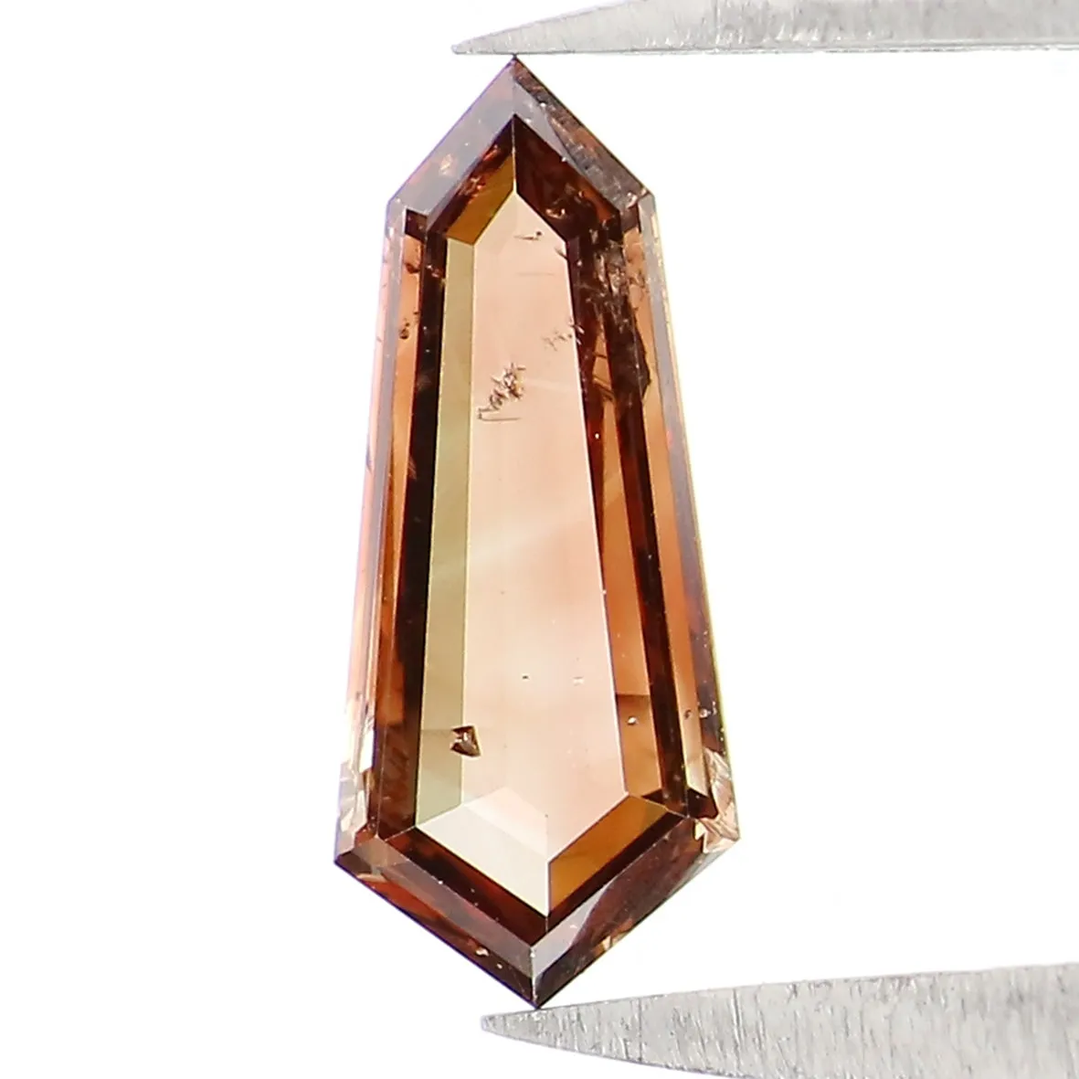 Natural Loose Shield Brown Color Diamond 0.50 CT 9.10 MM Shield Shape Rose Cut Diamond KDL1613