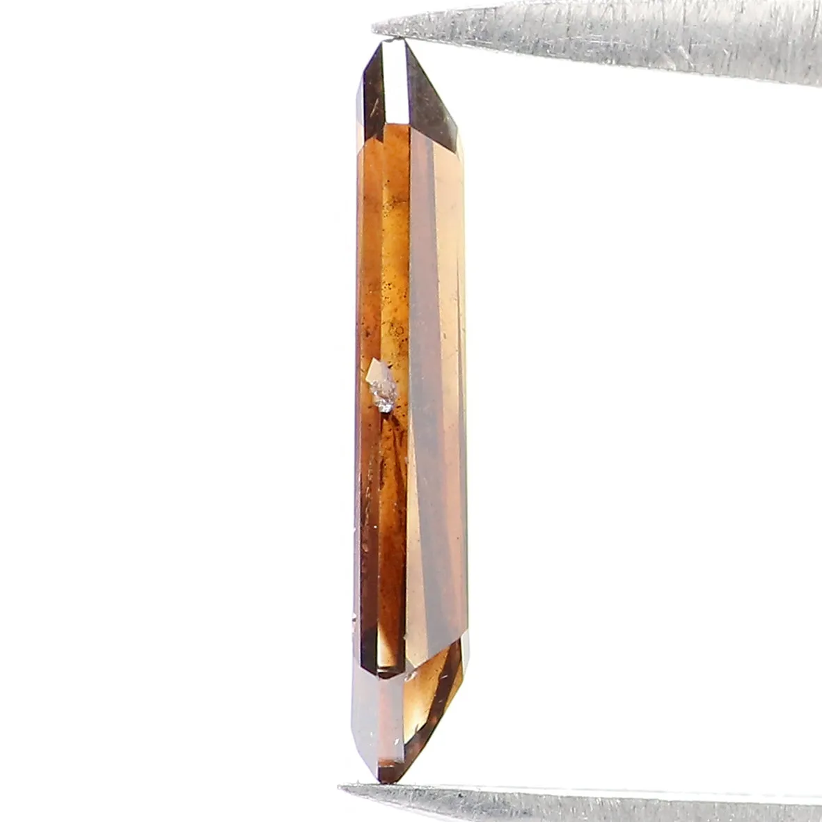 Natural Loose Shield Brown Color Diamond 0.58 CT 10.40 MM Shield Shape Rose Cut Diamond L1621