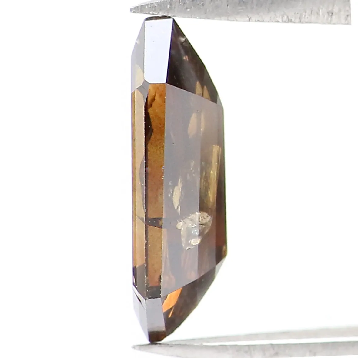 Natural Loose Shield Brown Color Diamond 0.81 CT 9.15 MM Shield Shape Rose Cut Diamond L1656