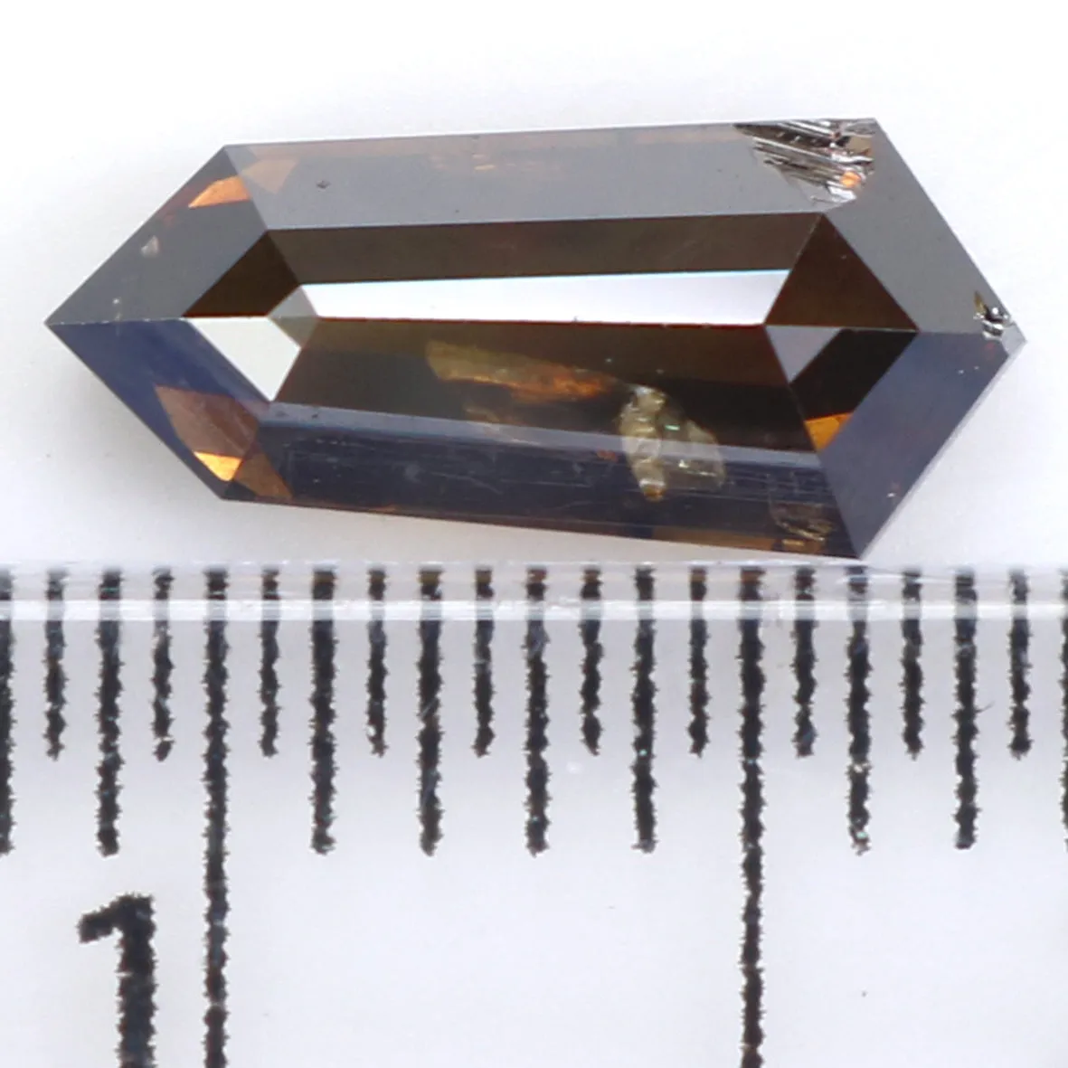 Natural Loose Shield Brown Color Diamond 0.81 CT 9.15 MM Shield Shape Rose Cut Diamond L1656