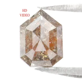 Natural Loose Shield Brown Color Diamond 1.05 CT 6.55 MM Shield Shape Rose Cut Diamond L9237