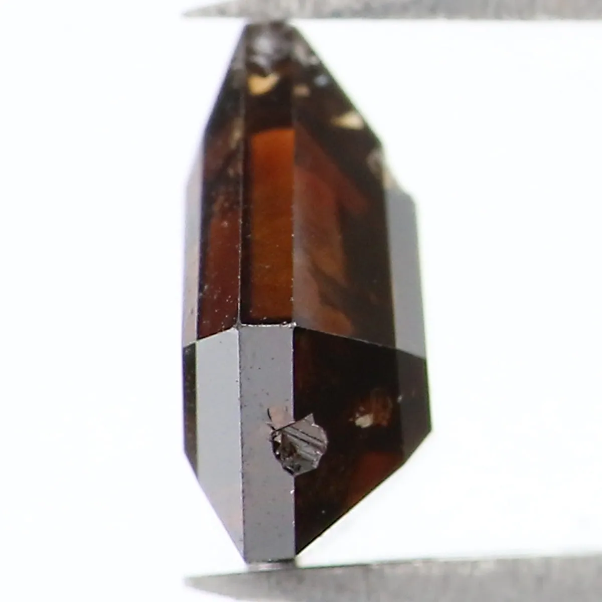 Natural Loose Shield Brown Color Diamond 1.49 CT 7.40 MM Shield Shape Rose Cut Diamond L1661