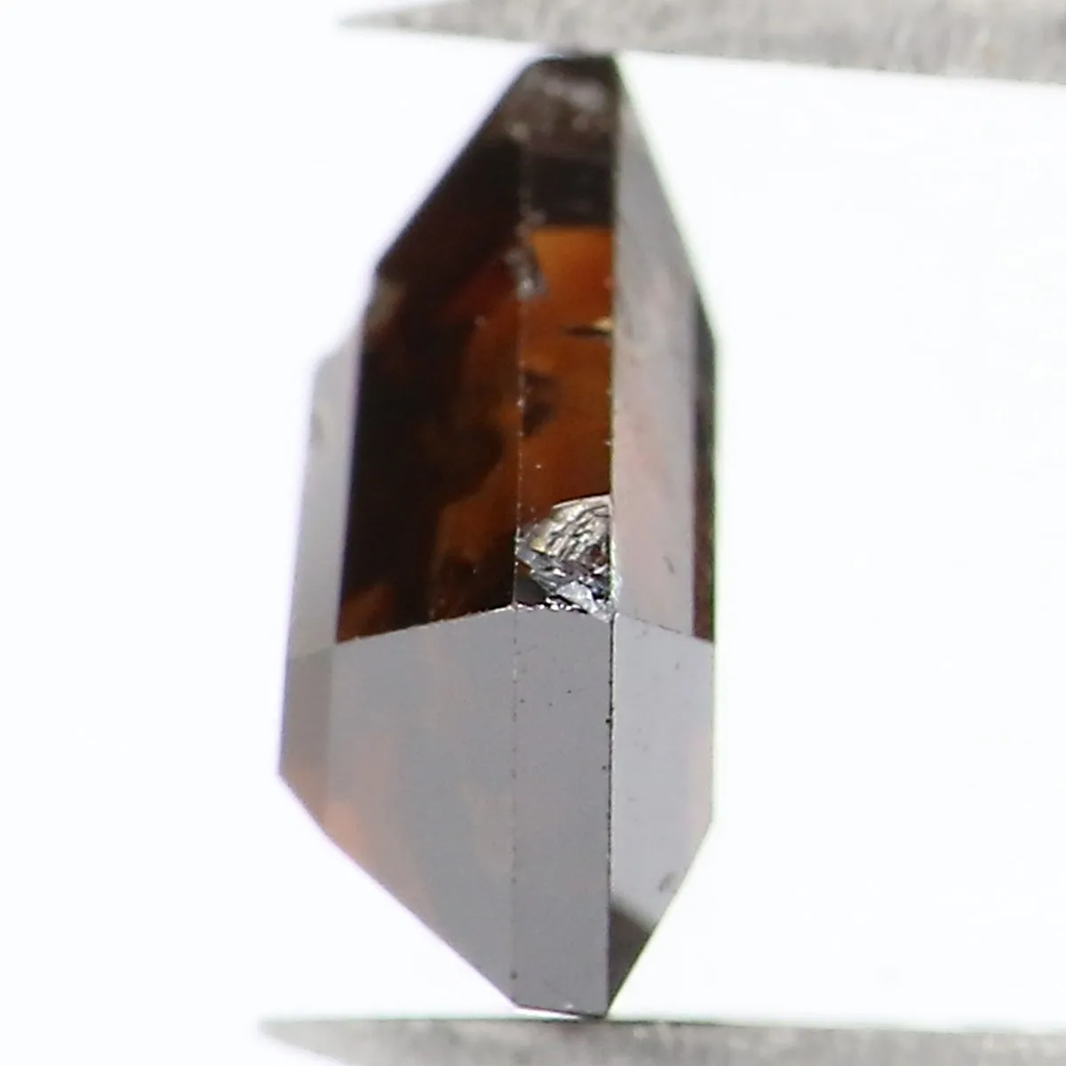 Natural Loose Shield Brown Color Diamond 1.49 CT 7.40 MM Shield Shape Rose Cut Diamond L1661