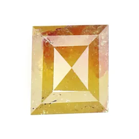 Natural Loose Square Yellow Brown Color Diamond 1.81 CT 7.40 MM Square Shape Rose Cut Diamond L6657