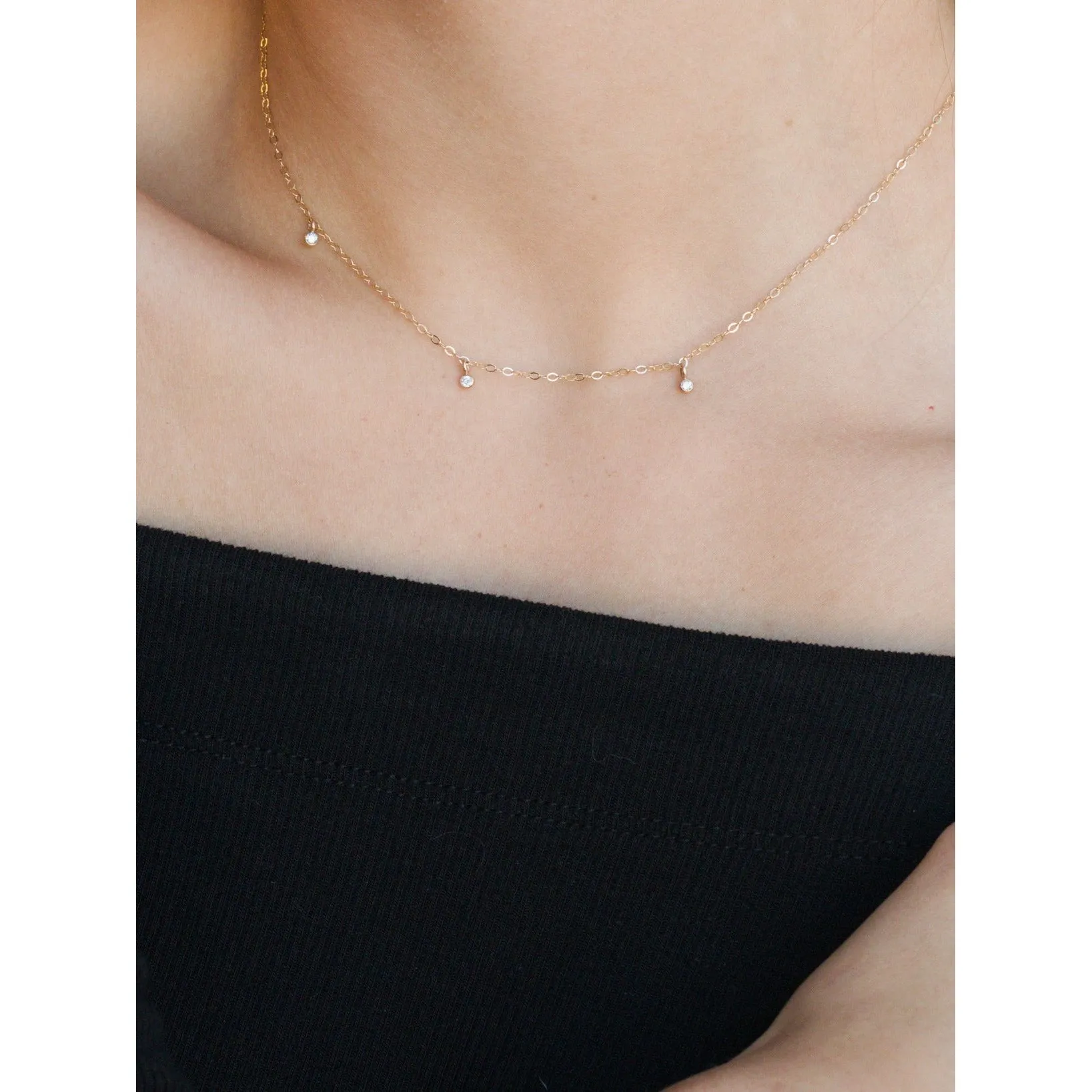 Orion's Belt Diamond Necklace