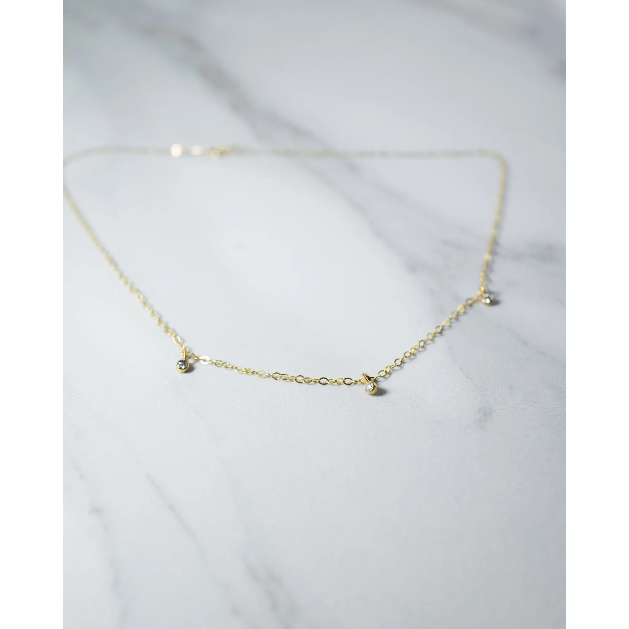 Orion's Belt Diamond Necklace