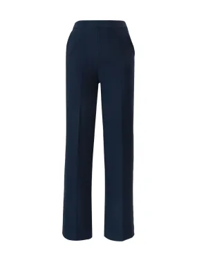 Pantalone a palazzo in Eco Techno Fleece - Bleu