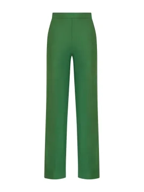 Pantalone a palazzo in Eco Techno Fleece - Juniper