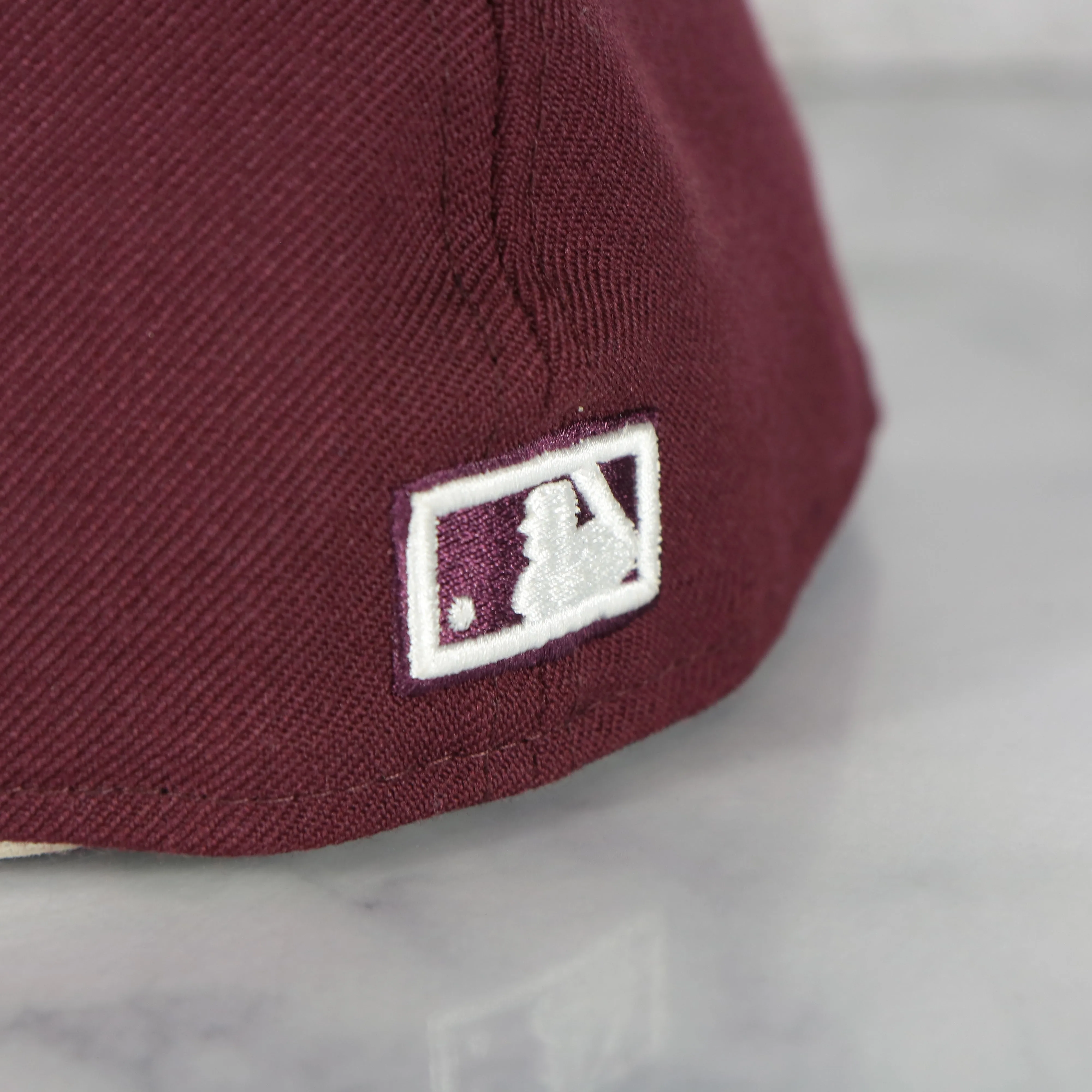 Philadelphia Phillies Cooperstown 1915 Boston Red Sox World Series side patch | Maroon 59Fifty Fitted Cap