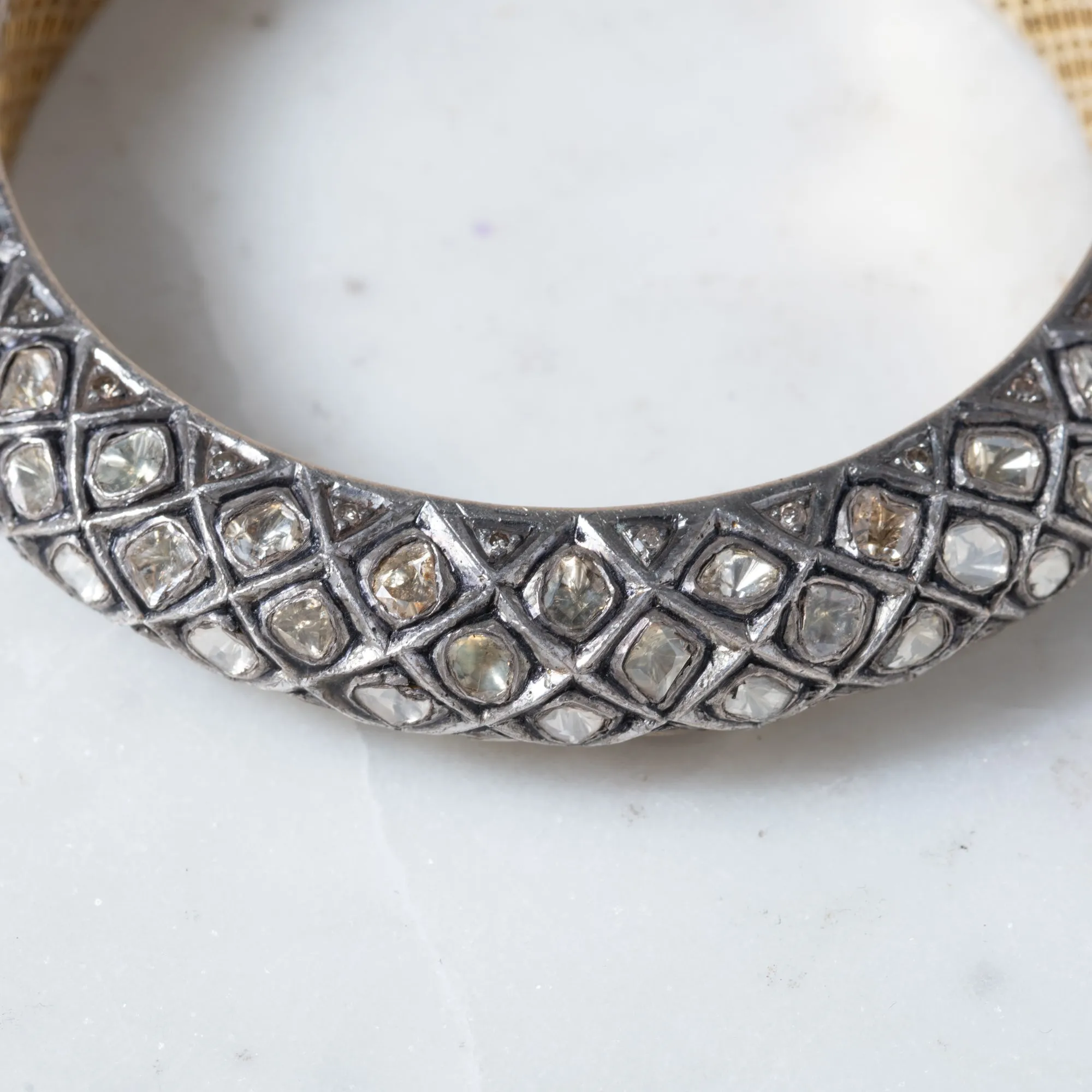 Polki Diamond Statement Bangle