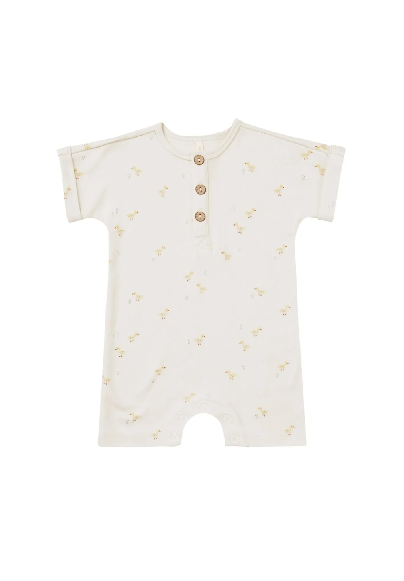 Quincy Mae Short-Sleeve Romper | ducks