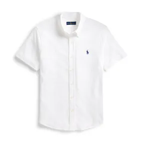 Ralph Lauren - Featherweight Mesh SS Shirt in White