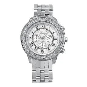 Roman Chrono Dial .25 Carat Diamond Hip Hop Watch JoJino