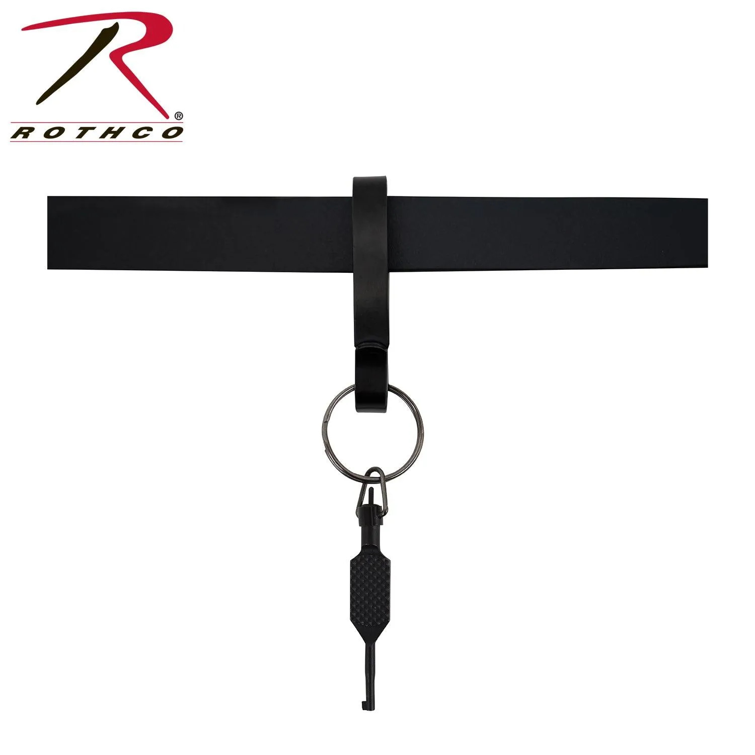 Rothco Steel Belt Key Clip - Black