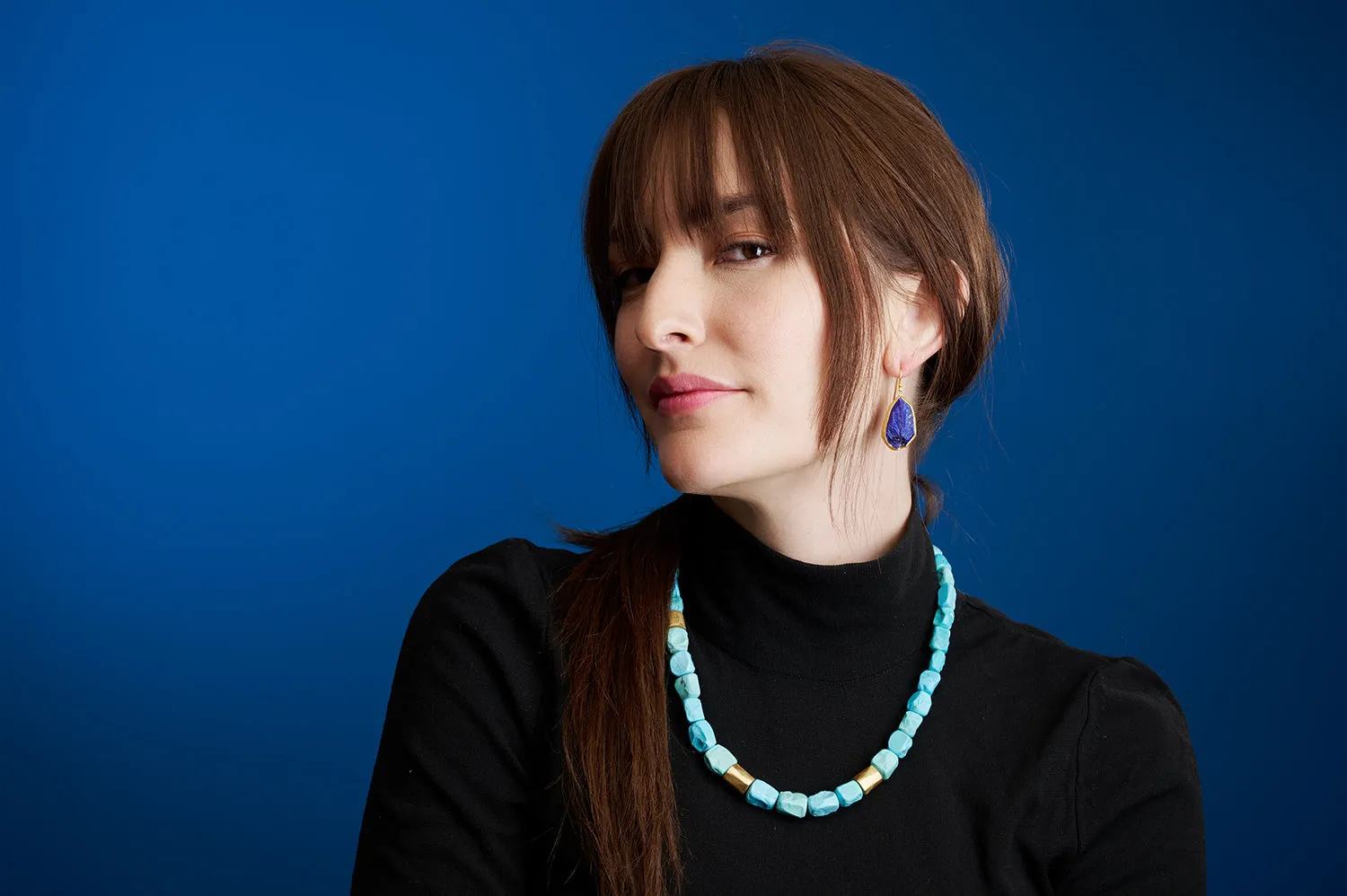 Rough Lapis Lazuli Drop Earrings