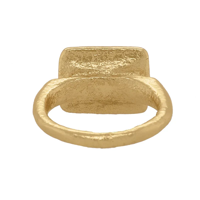 Shamash Signet Ring - 18K Gold Plated