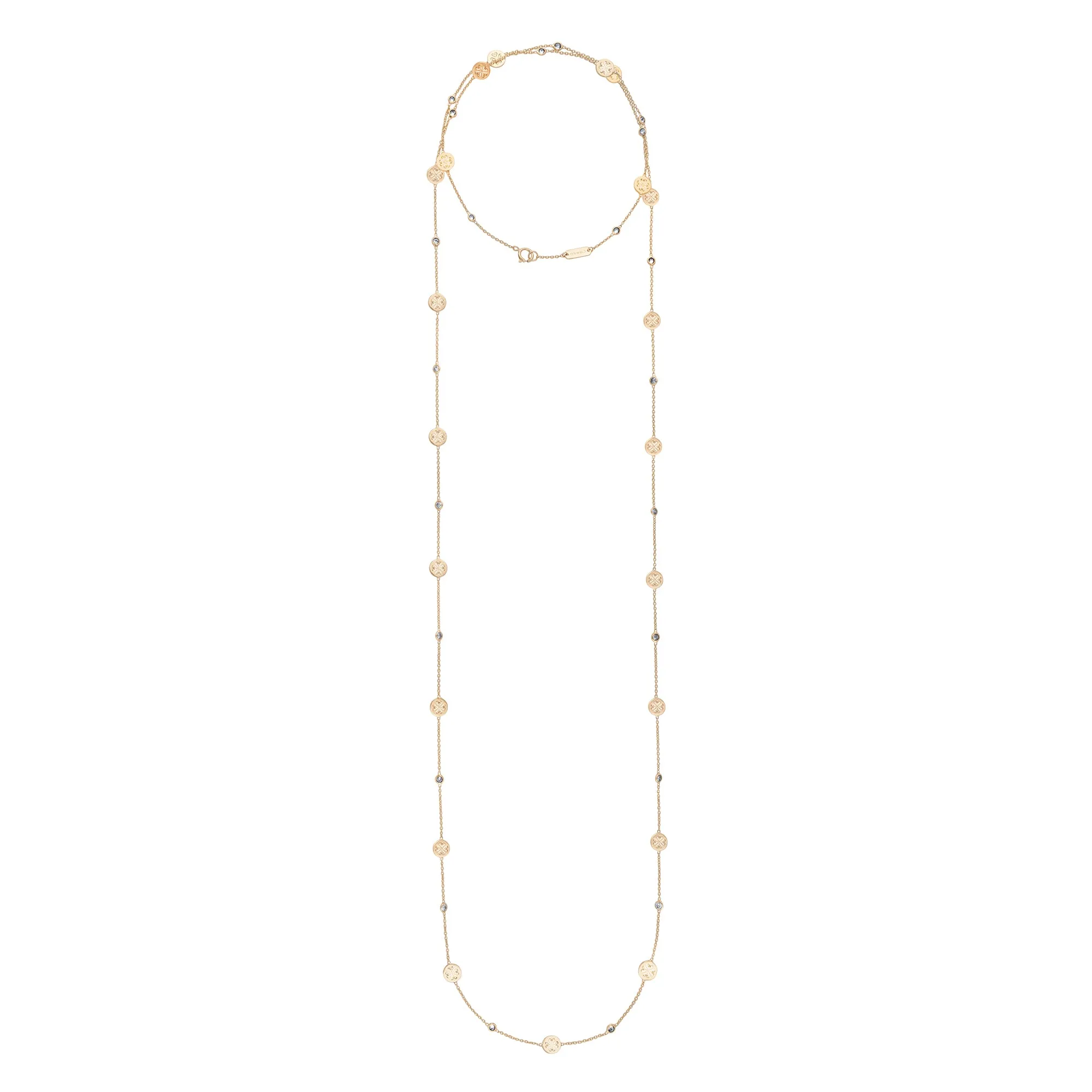 Signature Classic Necklace, Diamonds, Long