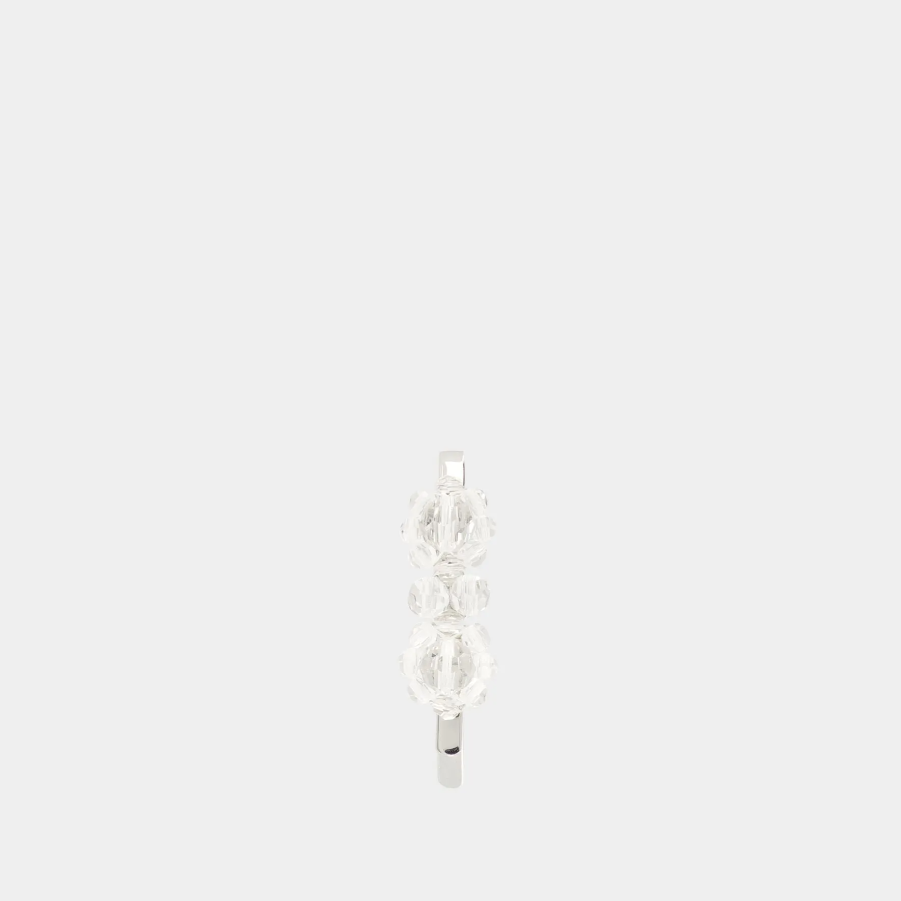 Simone Rocha  Mini Flower Hair Clip  - Simone Rocha - Crystal - White