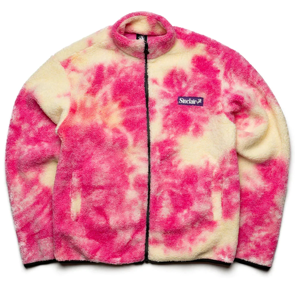 SINCLAIR FULL ZIP COZY TIE DYE SHERPA