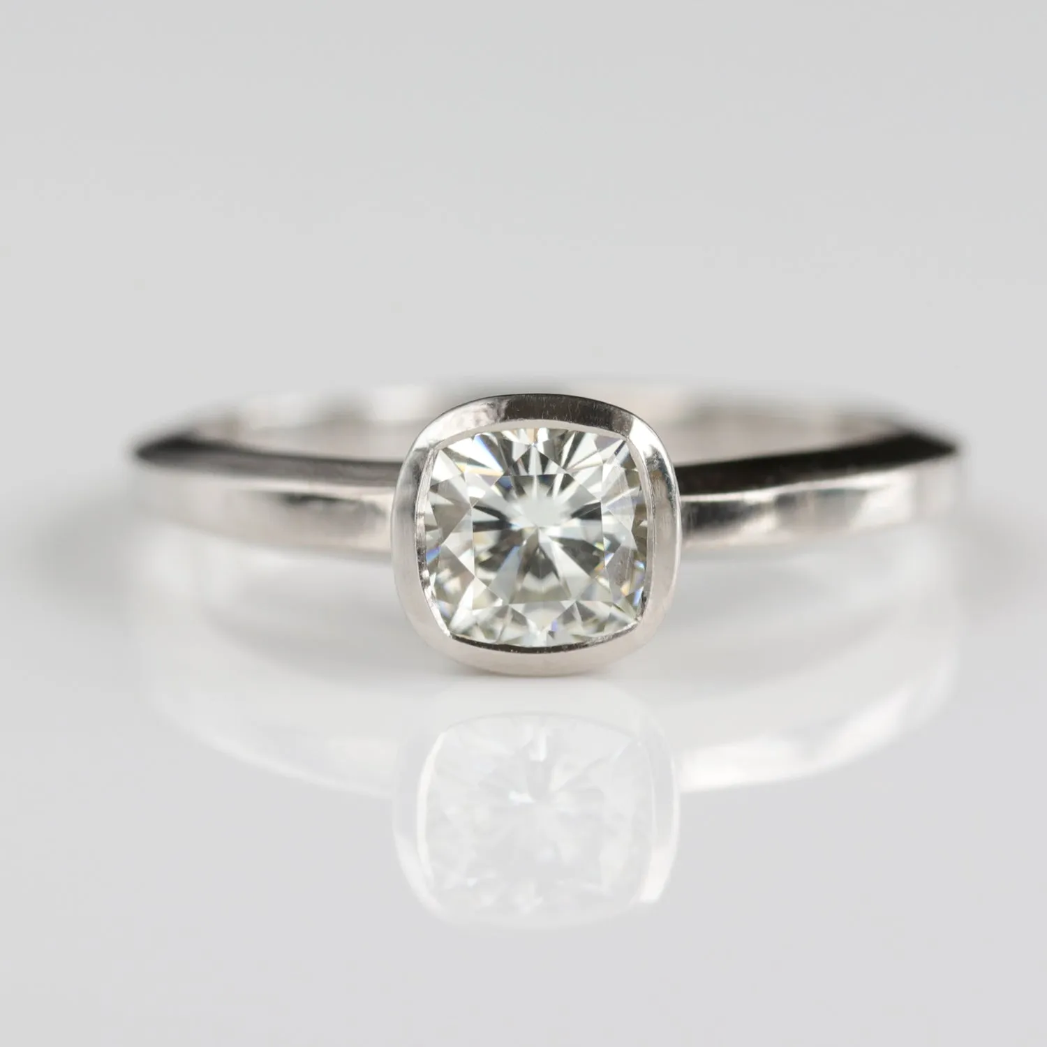 Size 5.25 - 5mm Deco Cushion Cut Engagement Ring