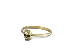 Skull Stacking Ring - Bronze