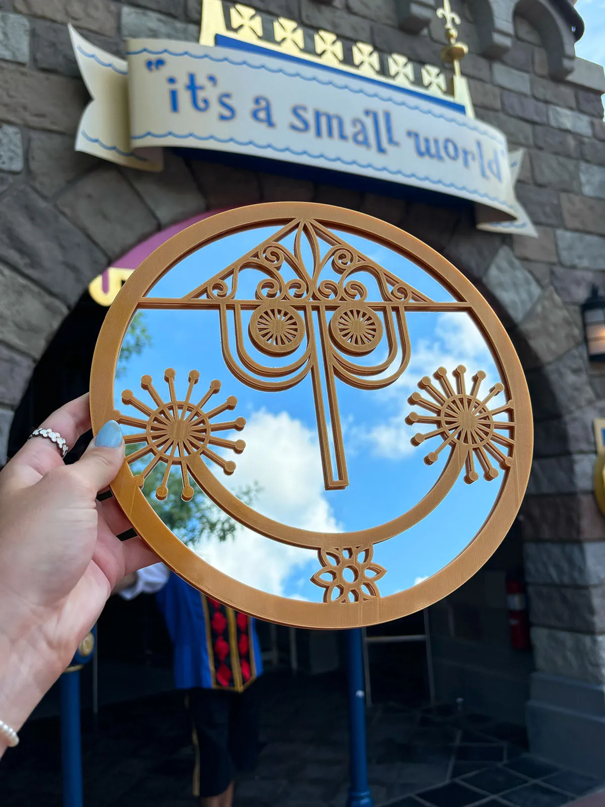 Small World Clock Face 10 Mirror